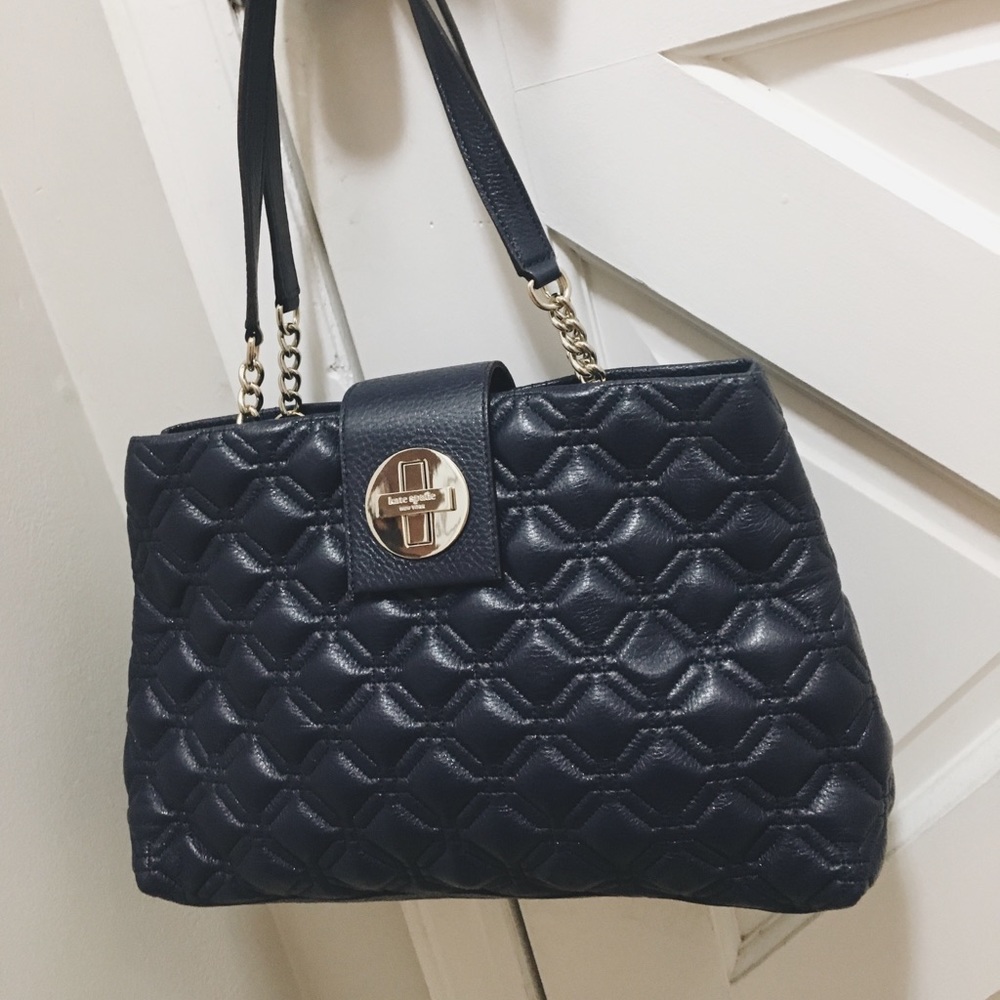 Kate Spade Astor Court Elena Navy Tote